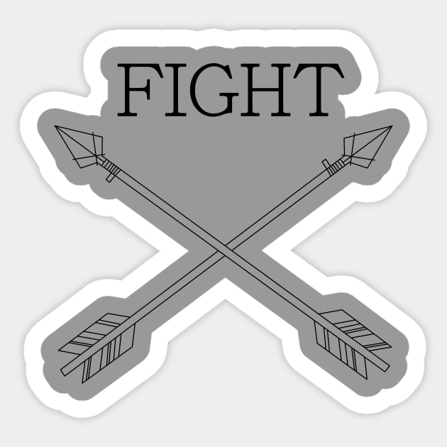 Fighting Sticker by timohouse